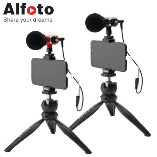 [Alfoto] 올포토 카메라 스마트폰용 마이크 Q-Mic Kit